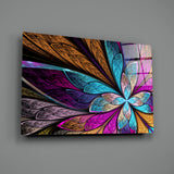 Colorful Flower Glass Wall Art