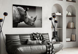 Rhino Glass Wall Art