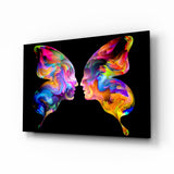 Butterfly Silhouettes Glass Wall Art