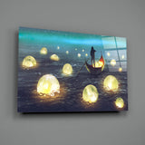 Moon Collector Glass Wall Art