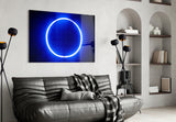 Blue Ring Glass Wall Art