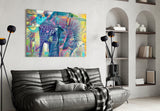 Elephant Glass Wall Art