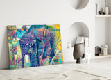 Elephant Glass Wall Art