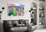 Budgies Glass Wall Art