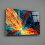 Fractal Flower Glass Wall Art