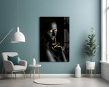 Silent Woman Glass Wall Art