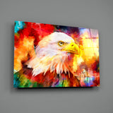 Colorful Eagle Glass Wall Art