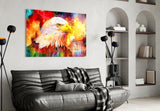 Colorful Eagle Glass Wall Art