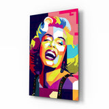 Marilyn Monroe Glass Wall Art