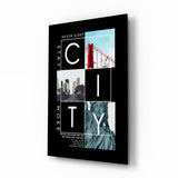 City Glass Wall Art