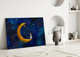 Moon House Glass Wall Art