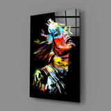 Abstract Portrait Glass Wall Art