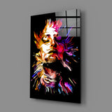 Abstract Portrait Glass Wall Art