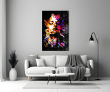 Abstract Portrait Glass Wall Art