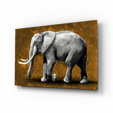 Elephant Glass Wall Art