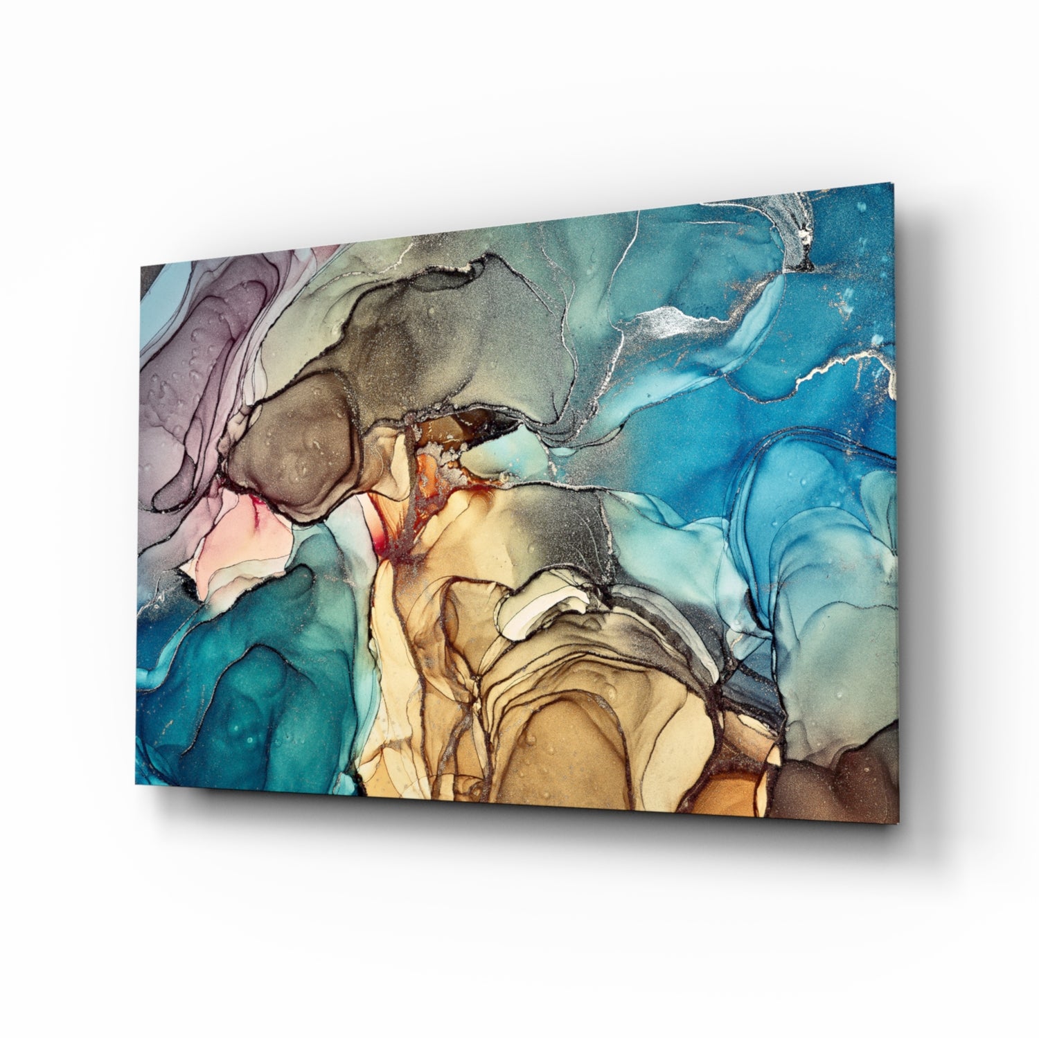 Colored Smoke Glass Wall Art