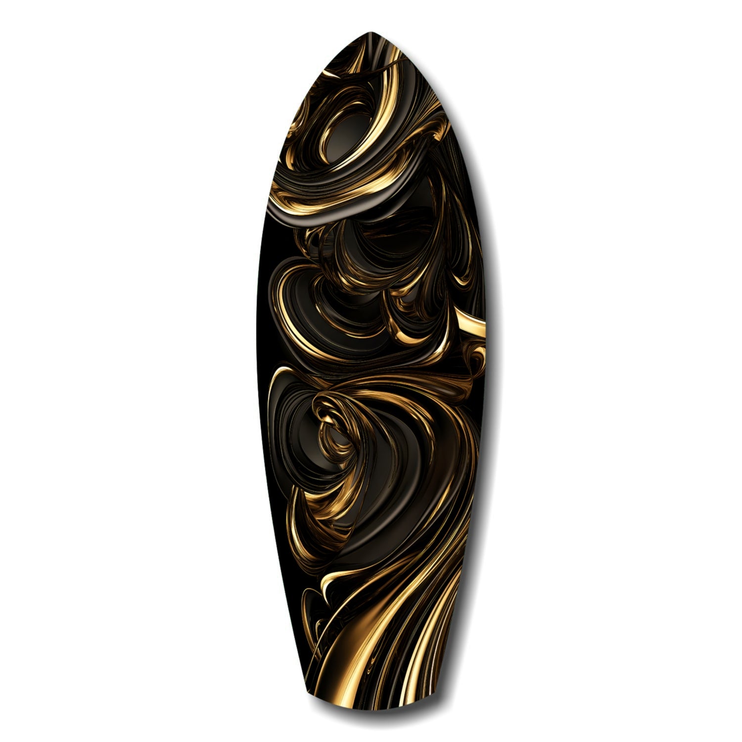 Golden Swirls Glass Wall Art|| Insigne Art Design