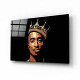 Tupac Shakur Glass Wall Art