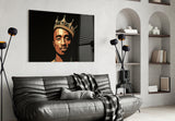 Tupac Shakur Glass Wall Art