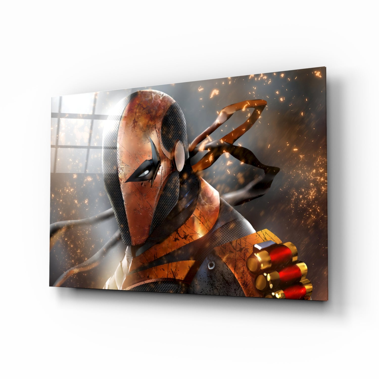 Deathstroke Glass Wall Art