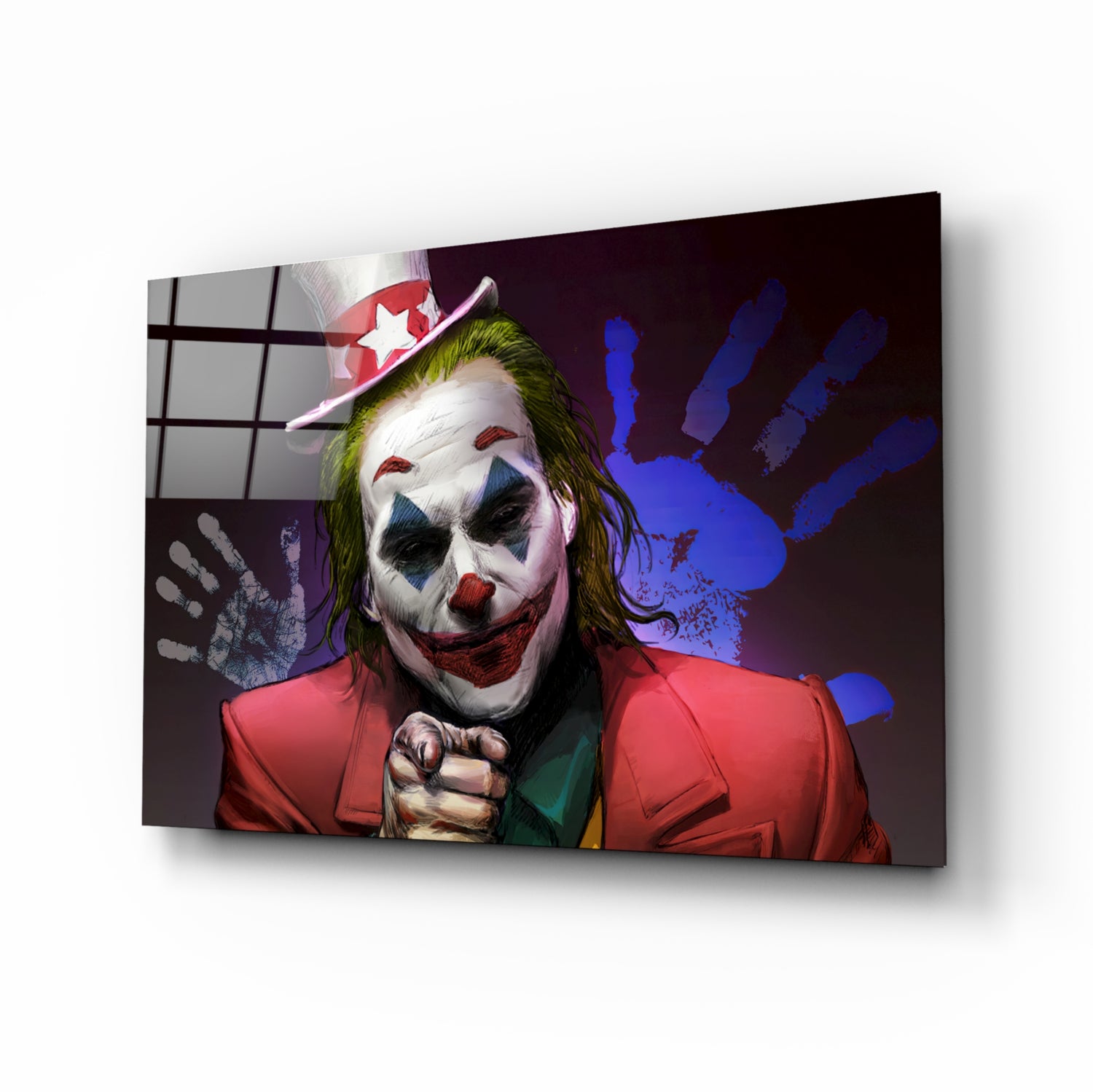 Joker Glass Wall Art