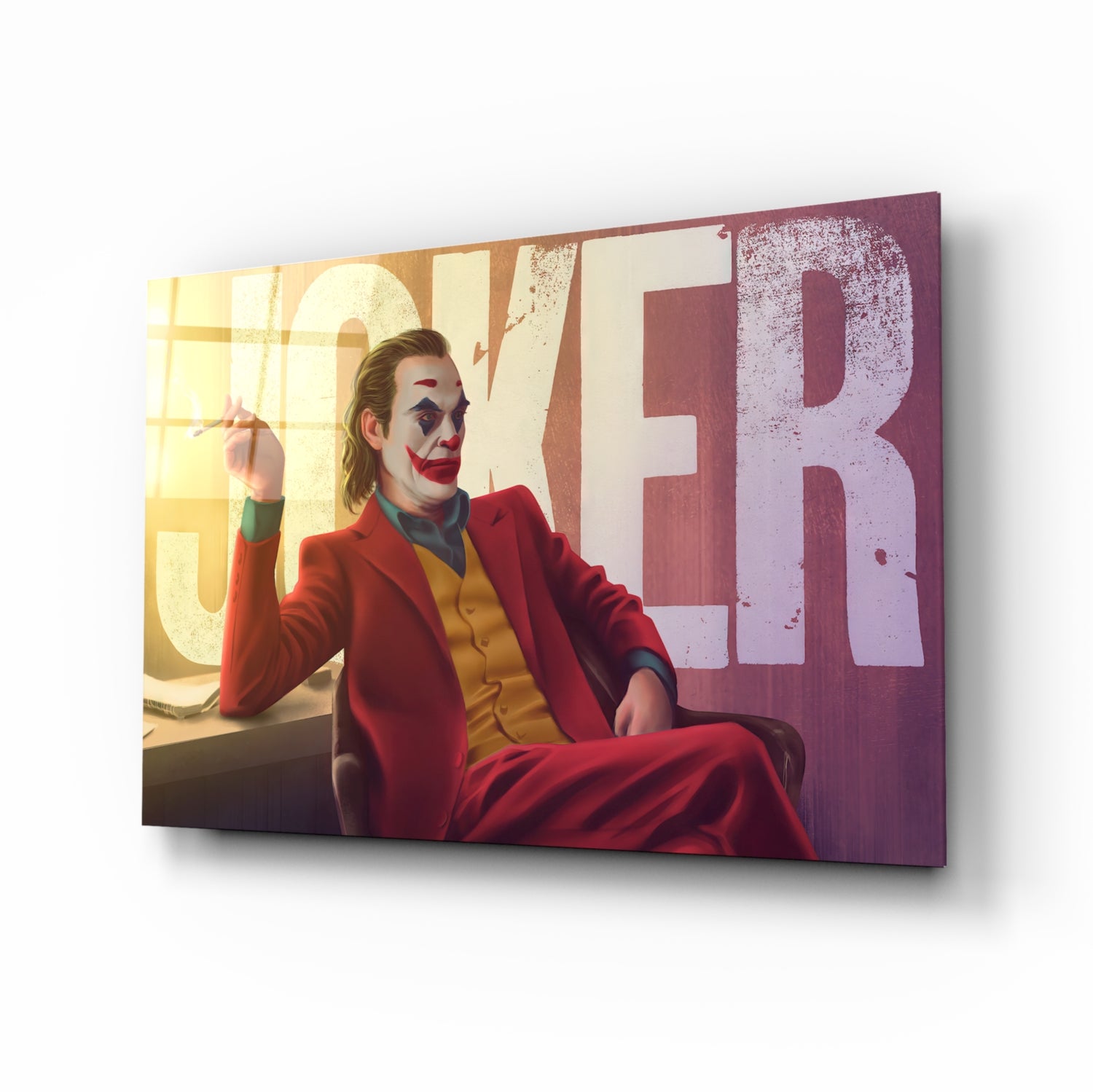 Joker Glass Wall Art