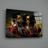 Fight Club-Tyler Durden Glass Wall Art