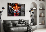 Anger of a Tiger Glass Wall Art