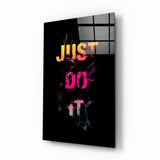 Just Do It Glass Wall Art