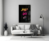 Just Do It Glass Wall Art