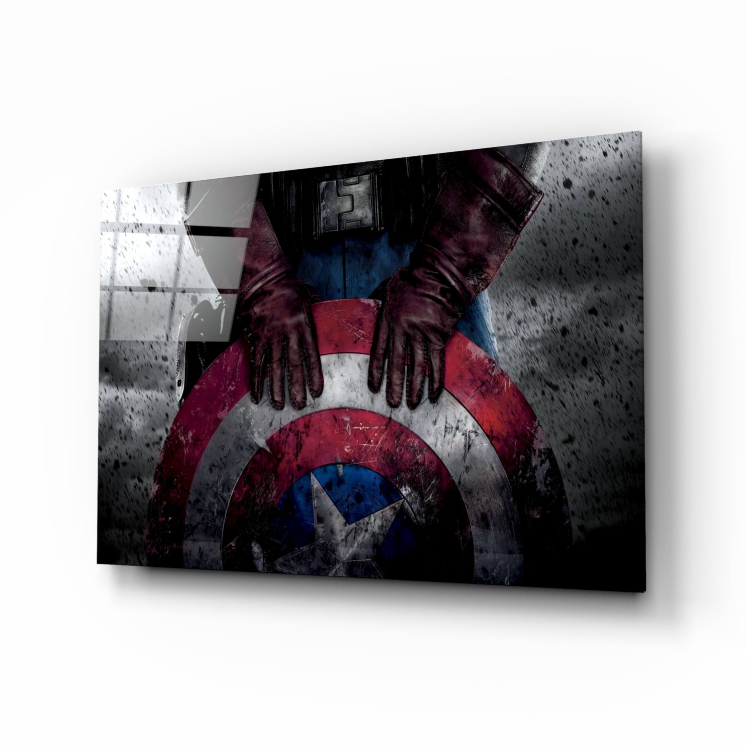 Captain America Glass Wall Art