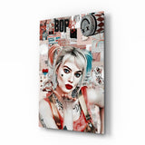 Harley Quinn Glass Wall Art