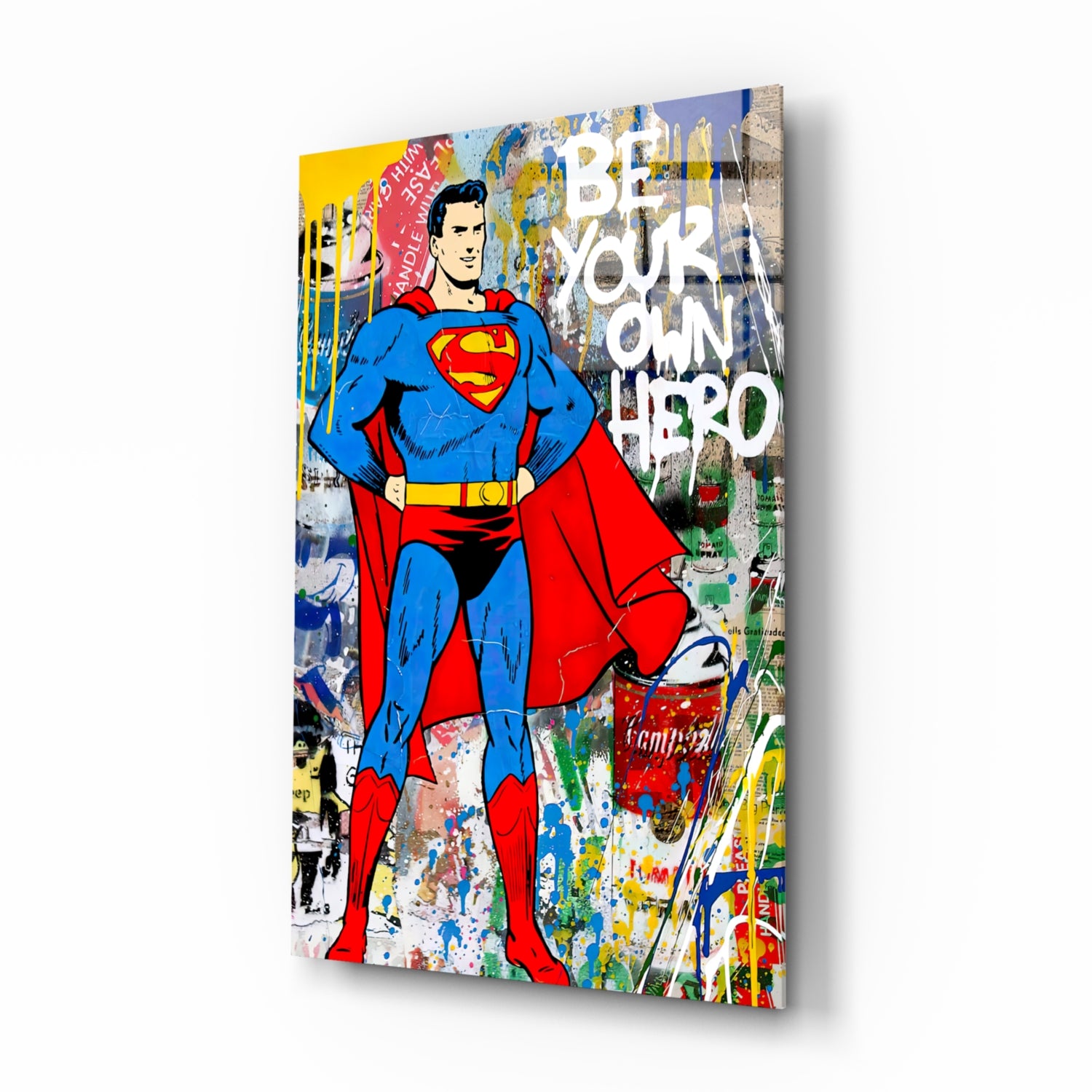 Superman Glass Wall Art