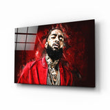 Nipsey Hussle Glass Wall Art