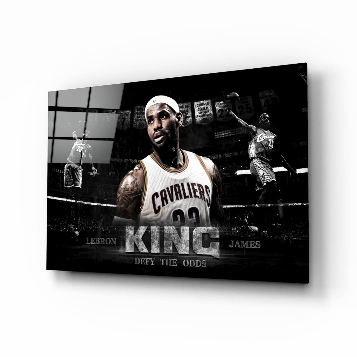 Lebron James Glass Wall Art