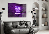 Words Of Oprah Glass Wall Art