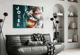 Joker Glass Wall Art