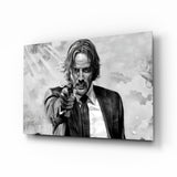 John Wick Glass Wall Art