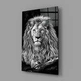 Lion Glass Wall Art