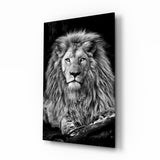 Lion Glass Wall Art