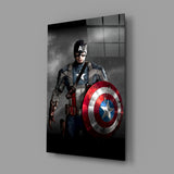 Captain America Glass Wall Art