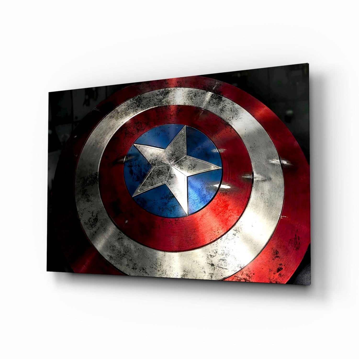 Captain America Glass Wall Art