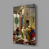 Carpet Seller Glass Wall Art