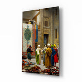 Carpet Seller Glass Wall Art