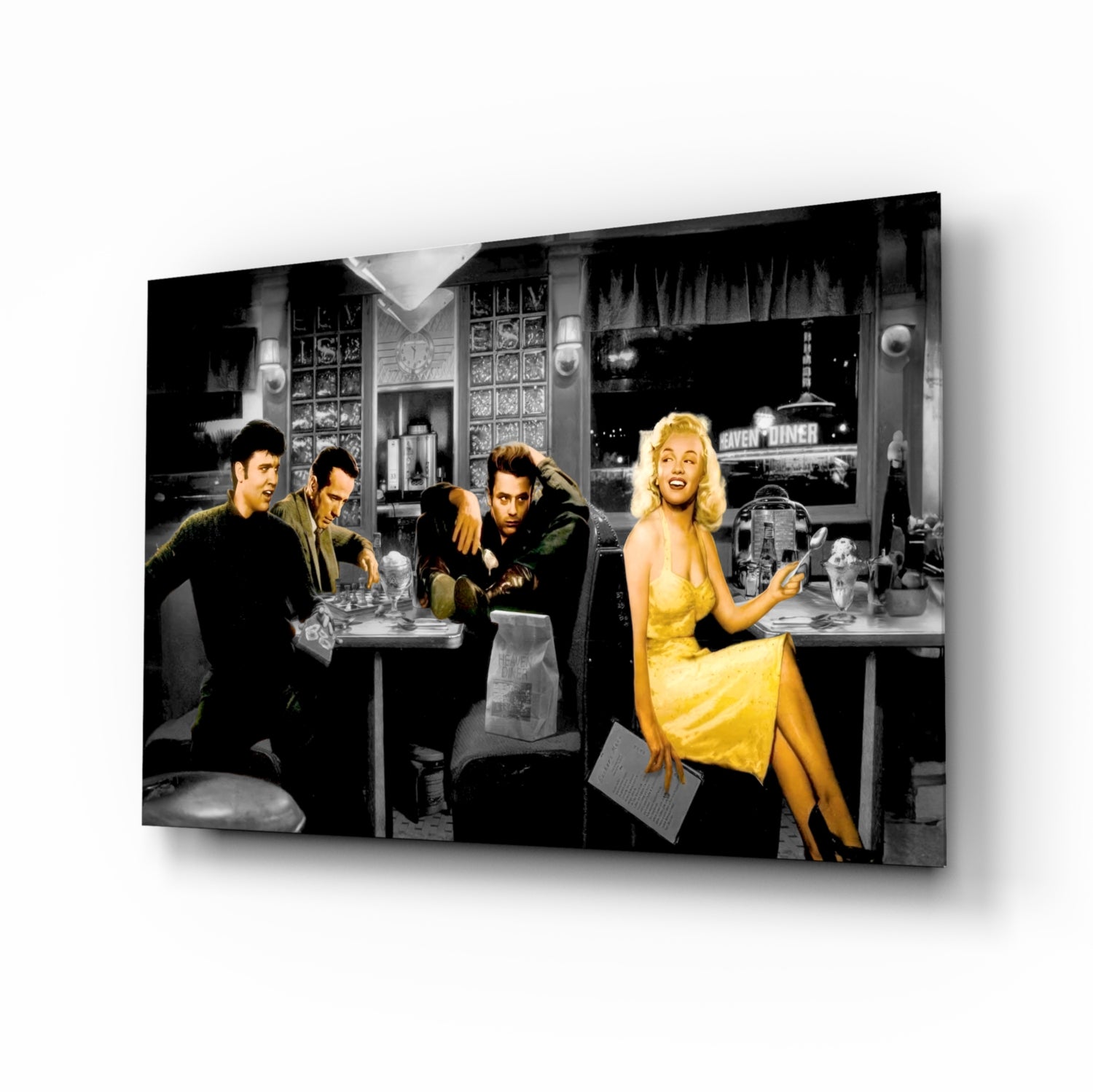 Marilyn Elvis Humphrey - Cafe Glass Wall Art