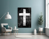 Cross Glass Wall Art