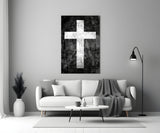 Cross Glass Wall Art