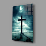 Cross Glass Wall Art