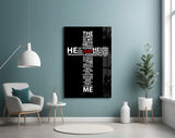 Cross Glass Wall Art