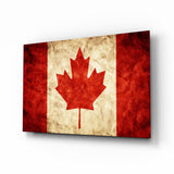 Flag of Canada Flag Glass Wall Art